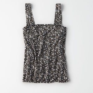 American Eagle Lettuce Floral tank top